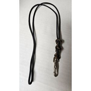 Paracord Keychain Lanyard‎ Coyote Brown Black